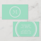 着色される軽く真新しい緑の上限 名刺 (正面/裏面)