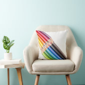着色の鉛筆の虹 クッション (椅子)