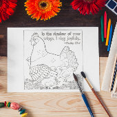 着色はがきマザーヘン