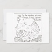 着色はがきマザーヘン (正面)