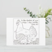 着色はがきマザーヘン (スタンド正面)