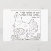 着色はがきマザーヘン (正面)