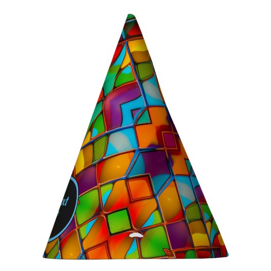 着色ガラス：ステンドウ鮮やかィンドウスタイルカスタム パーティーハット (右)