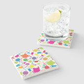 着色キッチン物 ストーンコースター (横)