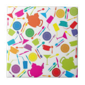 着色キッチン物 タイル (正面)