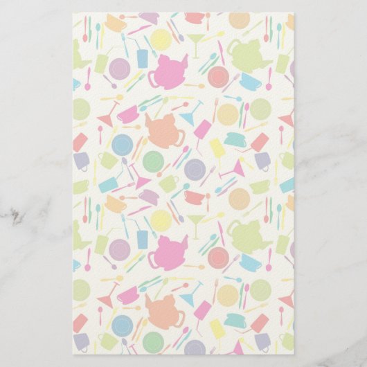 着色キッチン物 便箋 (正面)