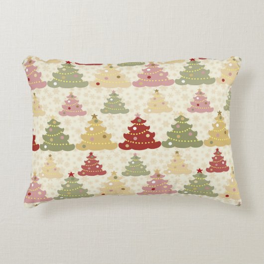 着色クリスマスツリー アクセントクッション (正面)