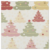 着色クリスマスツリー ファブリック (クローズアップ)