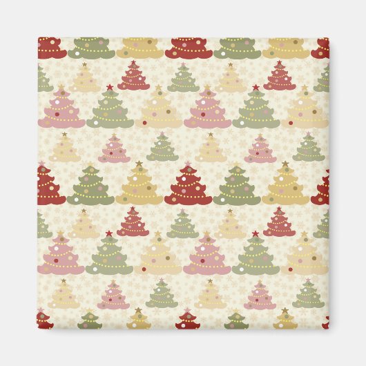 着色クリスマスツリー マグネット (正面)