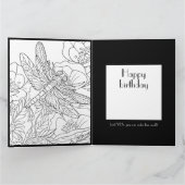 着色グリーティングカード(誕生日おもしろい) カード (内部)