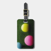 着色ゴルフボール及びカート ラゲッジタグ (正面縦)
