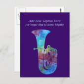 着色チューバ ポストカード (正面/裏面)