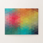 着色ネオンガラス模様 ジグソーパズル (横)