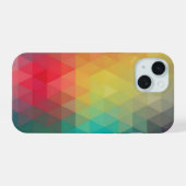 着色ネオンガラス模様 iPhone 15ケース (裏面横)