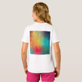 着色ネオンガラス模様 Tシャツ (裏面フル)