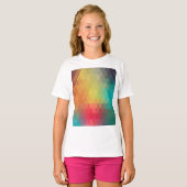 着色ネオンガラス模様 Tシャツ (正面フル)