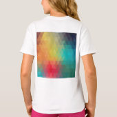 着色ネオンガラス模様 Tシャツ (裏面)