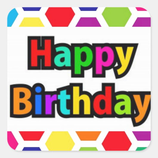 着色ハニカム スクエアシール (正面)