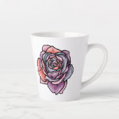 着色バラ花 カフェラテマグ (右)