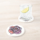 着色バラ花 コースター (側面)
