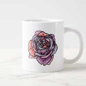 着色バラ花 ジャンボコーヒーマグカップ (右)