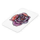 着色バラ花 マグネット (左側)