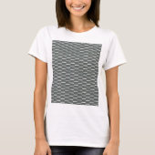 着色パターン（の模様が）ある雑音れんが Tシャツ (正面)