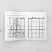 着色パーソナライズされたとスケッチイースター活動 シーズンカード (内部)