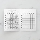 着色パーソナライズされたとスケッチイースター活動 シーズンカード (内部)