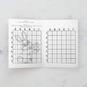 着色パーソナライズされたとスケッチイースター活動 シーズンカード (内部)