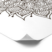 着色ページガーデンパスマンダラポスター ポスター (角)