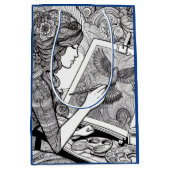 着色ページギフトラップ ミディアムペーパーバッグ (正面)