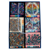 着色ページギフトラップ ミディアムペーパーバッグ (裏面)