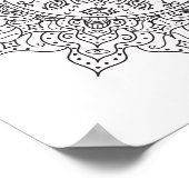 着色ページシルクロード曼荼羅ポスター ポスター (角)