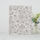 着色ページビューティフルフラワースクラップブック紙 (スタンド正面)