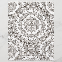 着色ページフラワーキルトスクラップブック紙