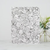 着色ページフラワー爆発スクラップブック紙 (スタンド正面)