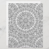 着色ページ万華鏡のように千変万化するパターンスクラップブック紙 (正面/裏面)