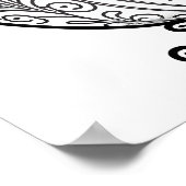 着色ページ – 装飾卵、独自の色 ポスター (角)