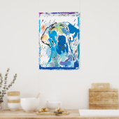 着色ポスター「グレート・ダン」 ポスター (キッチン)