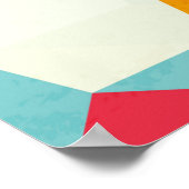 着色モザイクシームレス模様 ポスター (角)