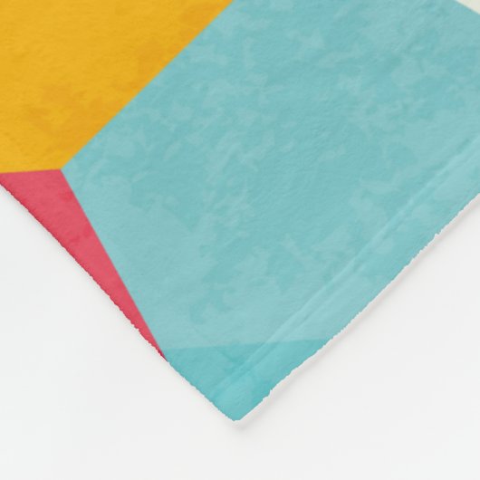 着色モザイク模様 フリースブランケット (角)