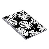 着色モンステラ葉フローラ抽象芸術 ノートブック (右側)