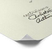 着色化ヴィンテージトランペット特許イラストレーション ポスター (角)