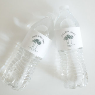 着色可能なパームツリーバチェロレッテ週末 ペットボトルラベル