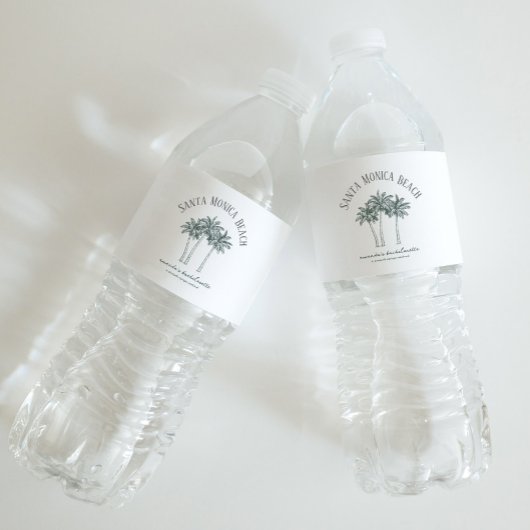 着色可能なパームツリーバチェロレッテ週末 ペットボトルラベル