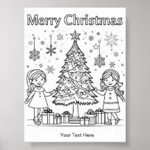 着色子供へクリスマスツリーおもしろい活動