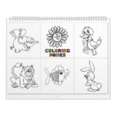 着色帳カレンダー カレンダー (カバー)