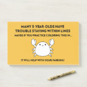 着色悪いパーキングカニ ポストイット (デスク)