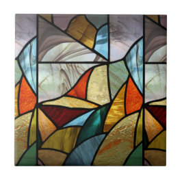 着色数々のガラス抽象芸術 タイル